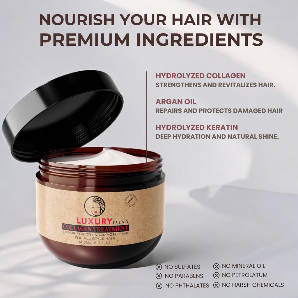 Luxury Collagen Hair Treatment – Deep Repair Mask